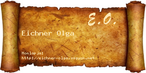 Eichner Olga névjegykártya